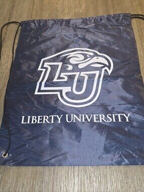 Liberty University Navy String Backpack Nwot